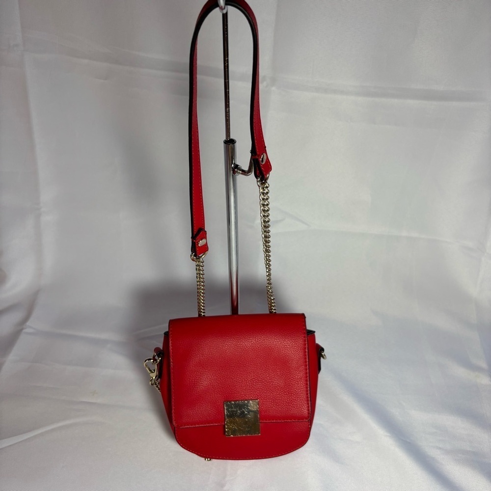 2/$30 ZARA Red Crossbody Bag With Chain